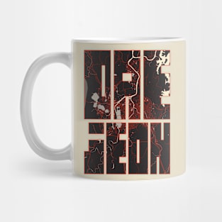 Daejeon, South Korea City Map Typography - Vector Mug